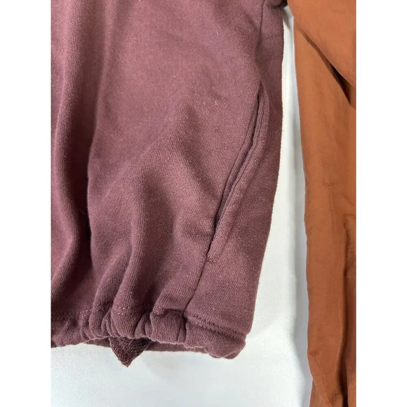 BKE Core Jacket Mens Medium Windbreaker Full Zip Hooded Maroon Gorpcore - Picture 7 of 9